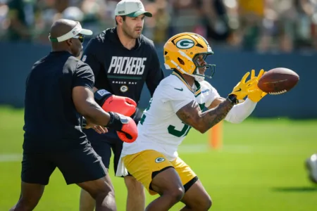 Lloyd's backflip at Packers camp shows his excitement